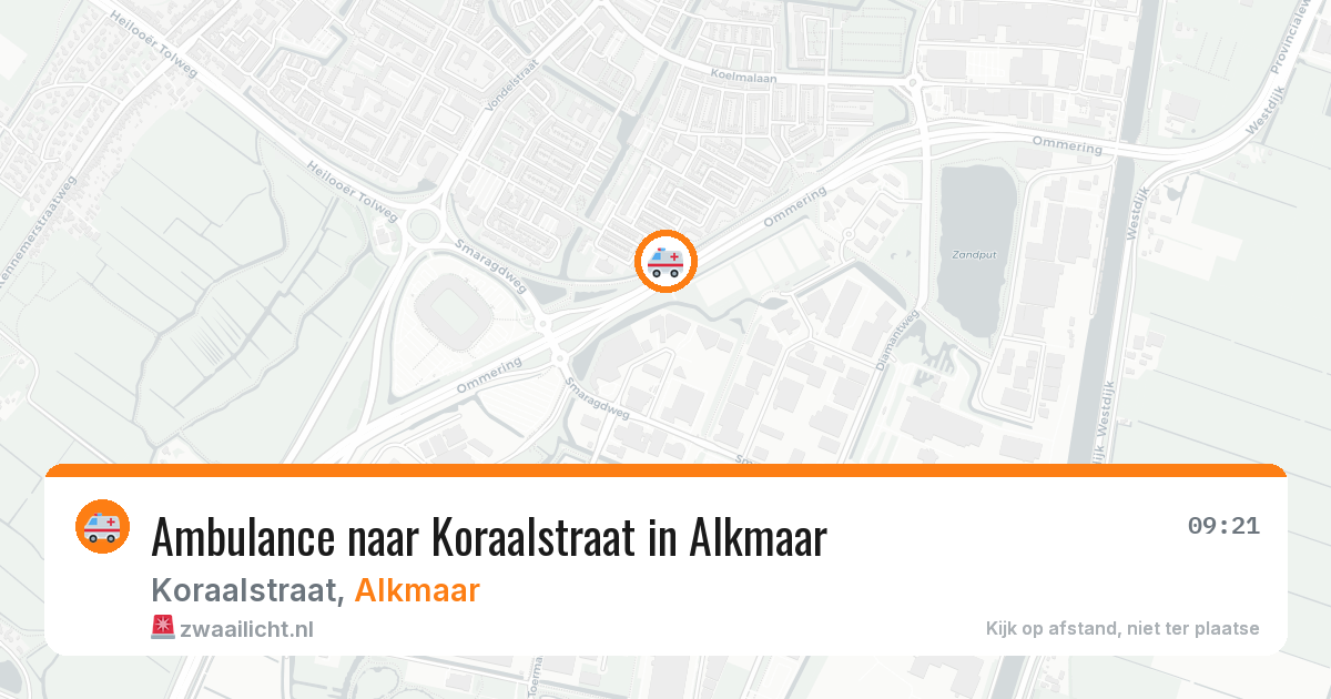 Ambulance naar Koraalstraat in Alkmaar — 26 mrt 2026
