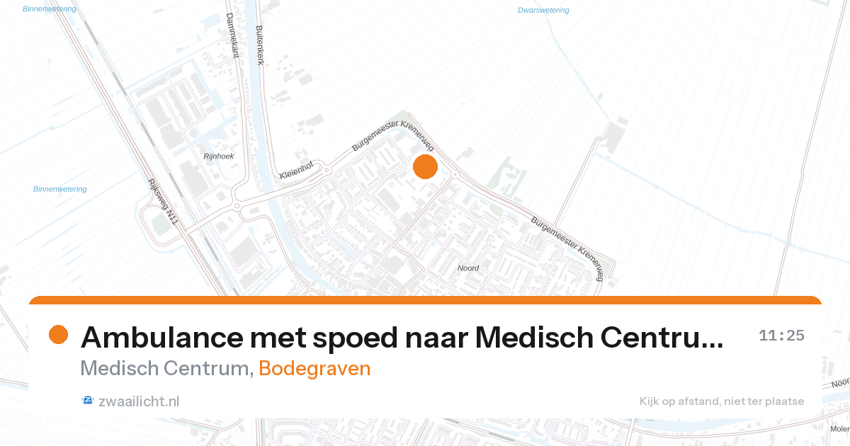 Ambulance met spoed naar Medisch Centrum in Bodegraven — 5 jun 2026