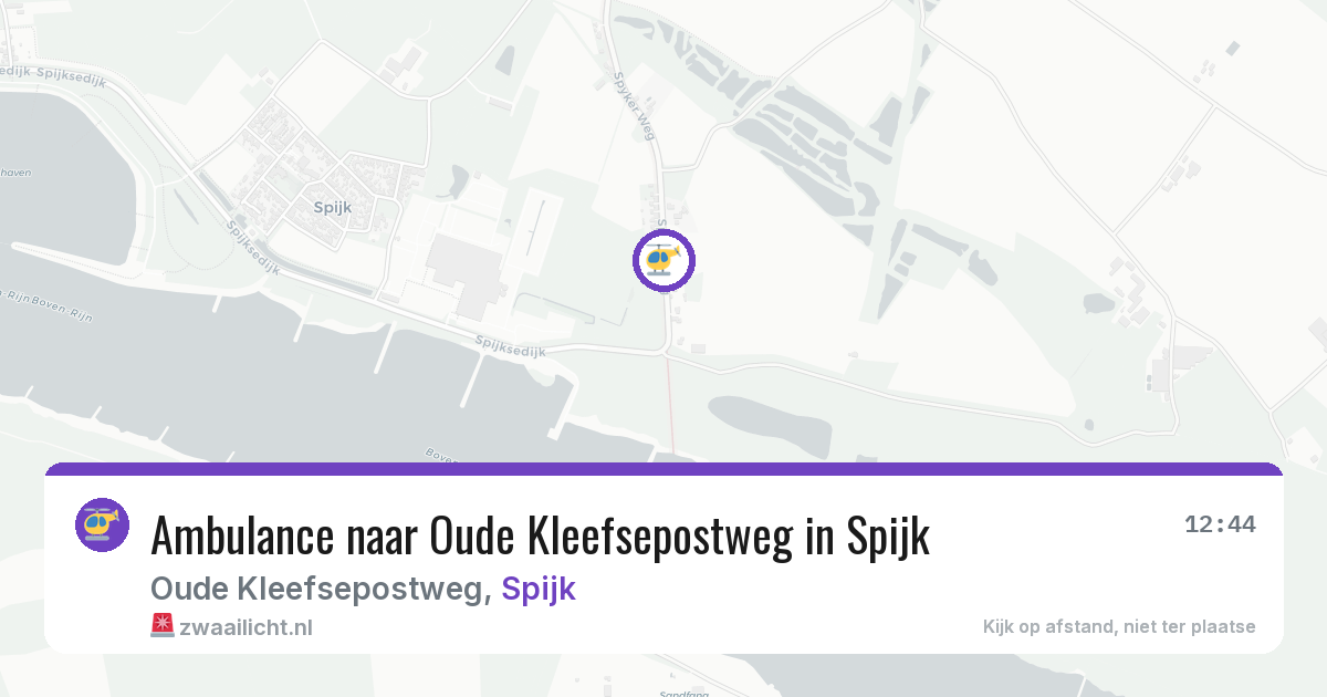 Ambulance naar Oude Kleefsepostweg in Spijk — 30 jun 2026