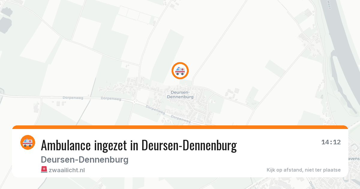 Ambulance ingezet in Deursen-Dennenburg — 12 jun 2026