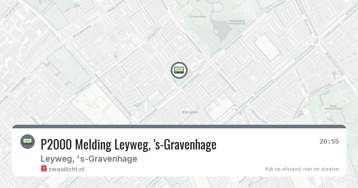 P2000 Melding Leyweg, 's-Gravenhage — 24 mrt 2026