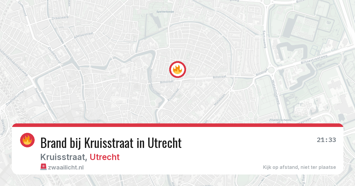 Brand bij Kruisstraat in Utrecht — 29 jan 2026