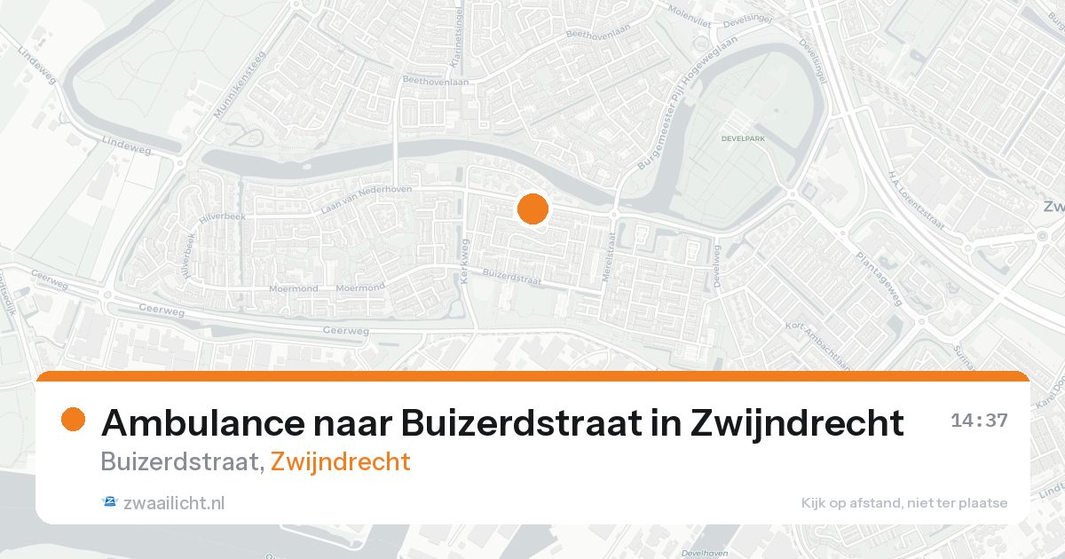 Ambulance naar Buizerdstraat in Zwijndrecht — 25 aug 2026