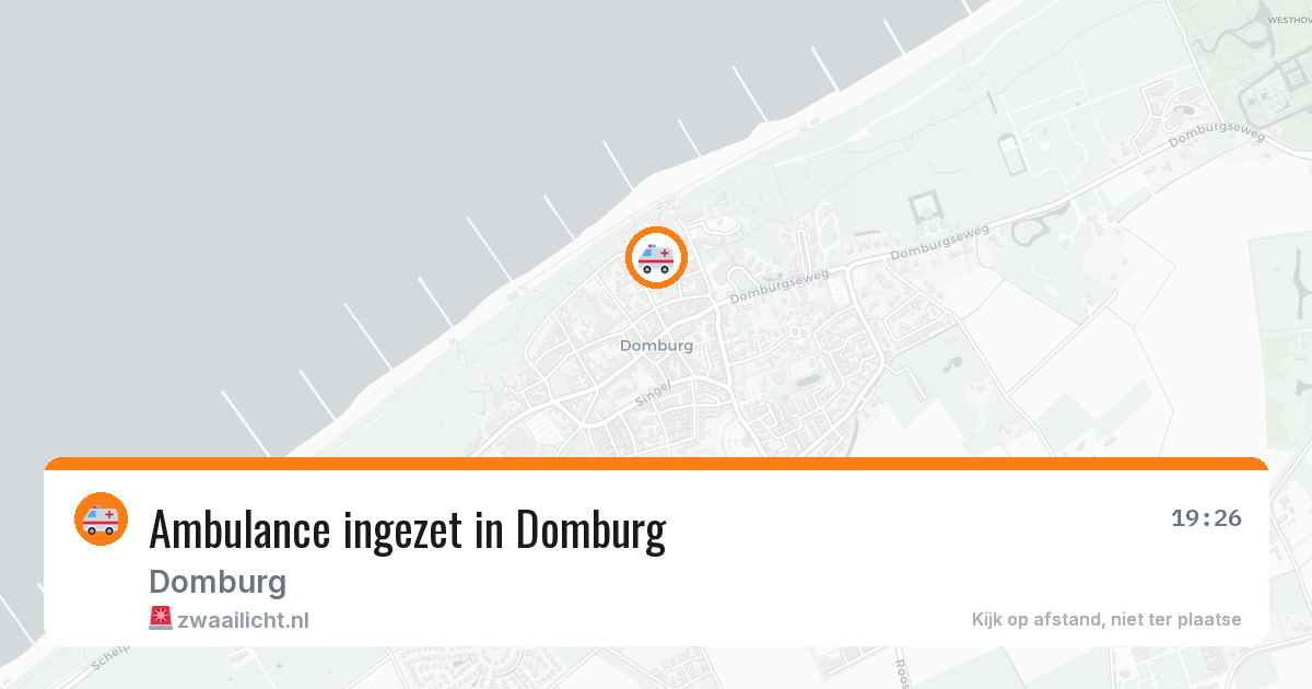 Ambulance ingezet in Domburg — 6 jul 2026