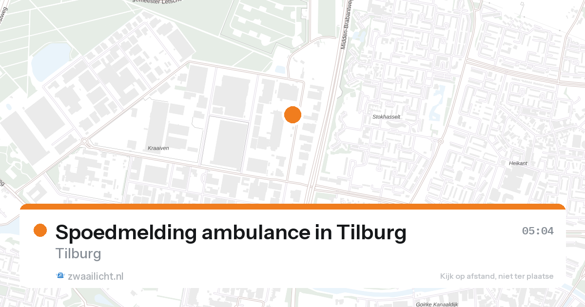 Spoedmelding ambulance in Tilburg — 7 feb 2026