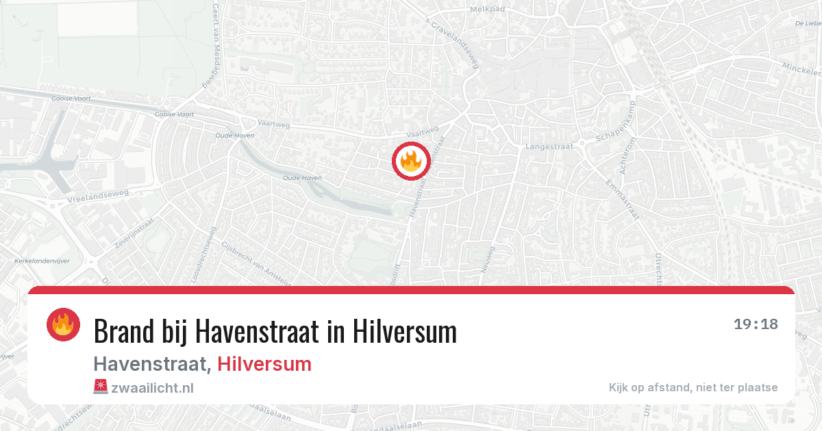 Brand bij Havenstraat in Hilversum — 27 mei 2026