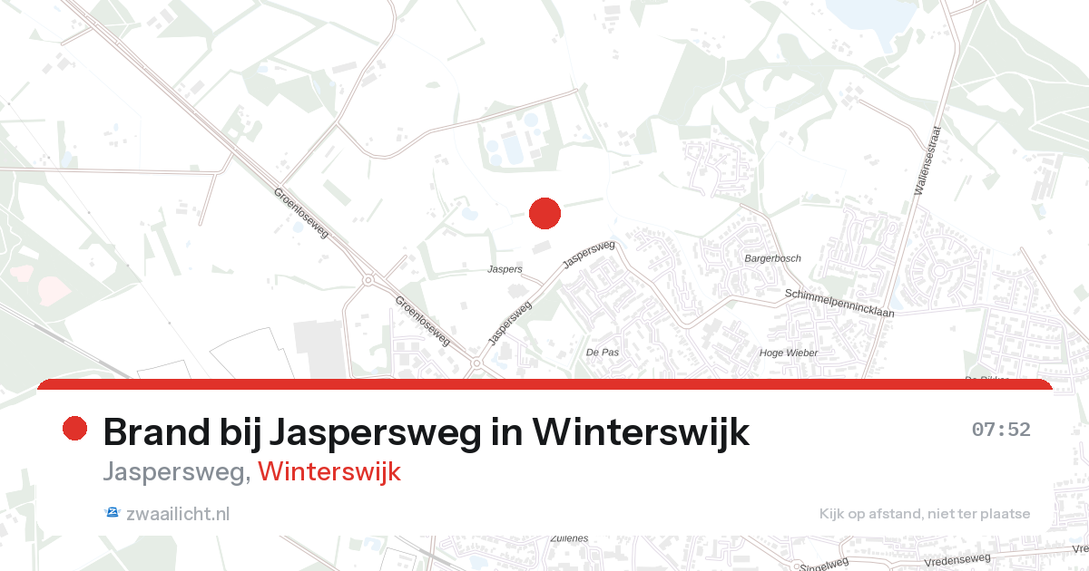 Brand bij Jaspersweg in Winterswijk — 28 aug 2026