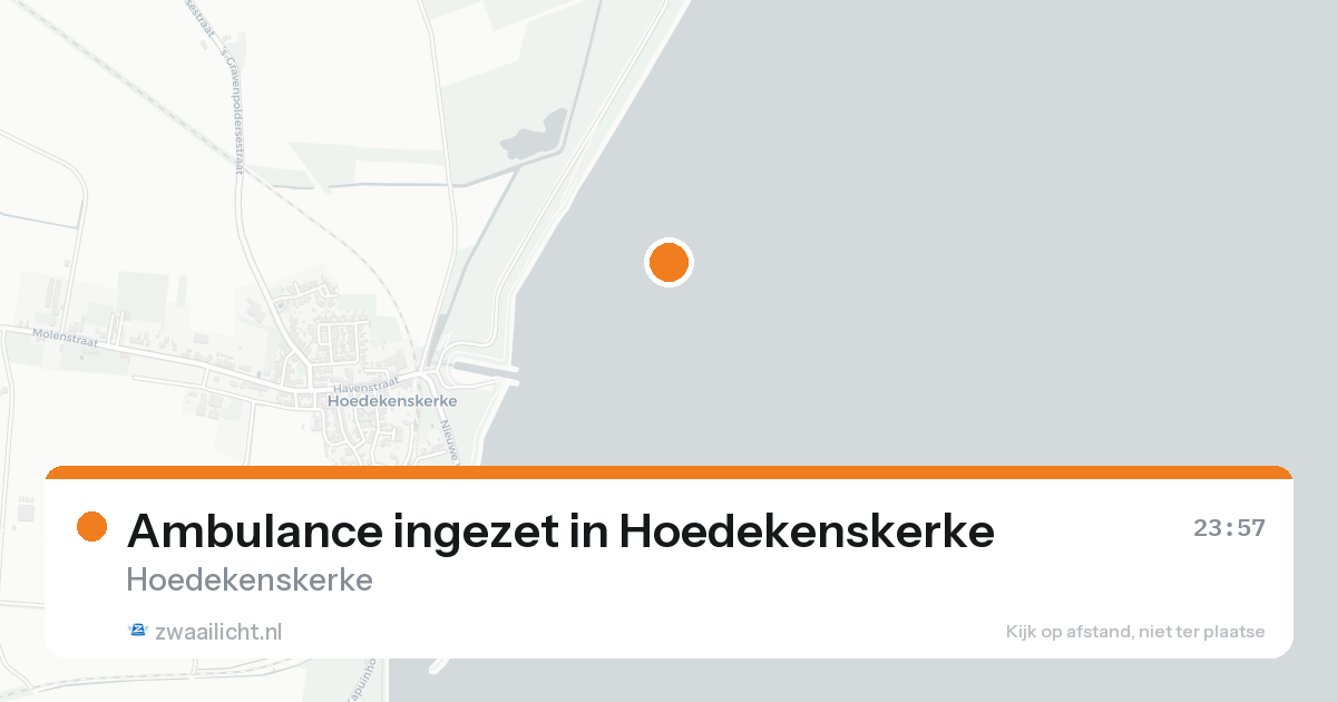 Ambulance ingezet in Hoedekenskerke — 18 aug 2026