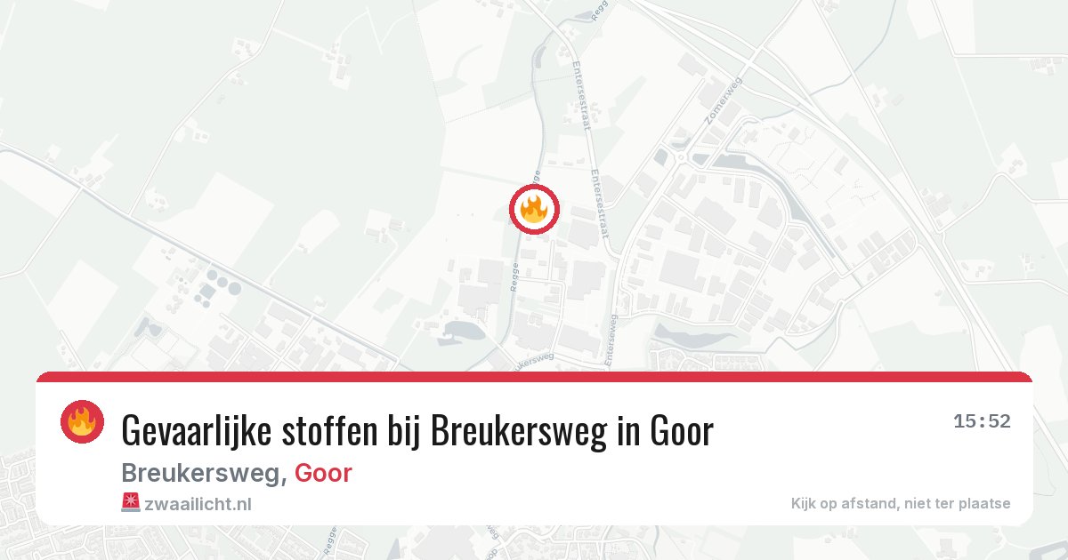 Gevaarlijke stoffen bij Breukersweg in Goor — 2 jun 2026