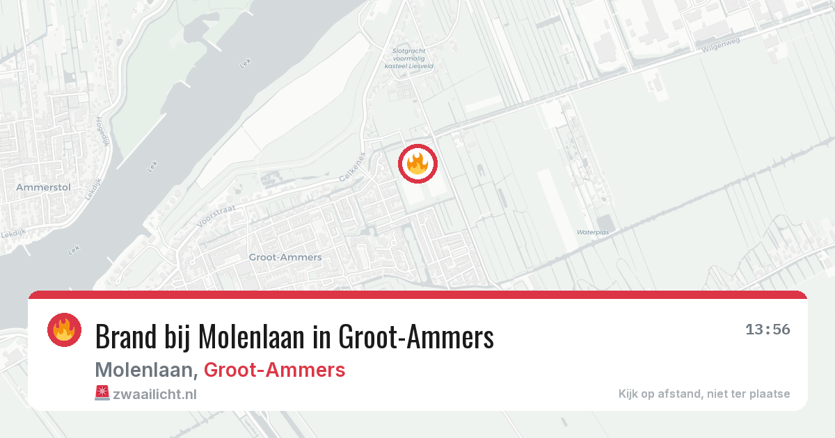 Brand bij Molenlaan in Groot-Ammers — 3 mei 2026