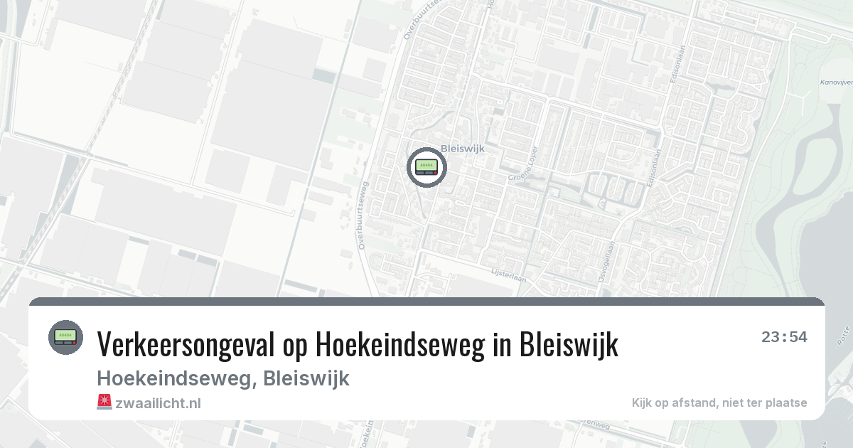 Verkeersongeval op Hoekeindseweg in Bleiswijk — 29 jan 2026