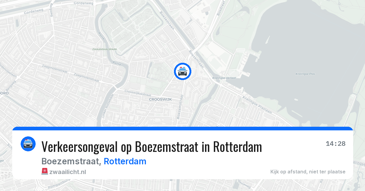 Verkeersongeval op Boezemstraat in Rotterdam — 12 jul 2026