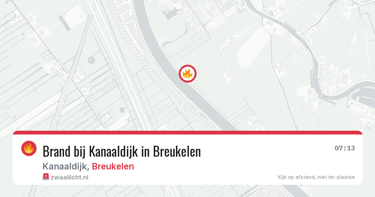 Brand bij Kanaaldijk in Breukelen — 9 jun 2026