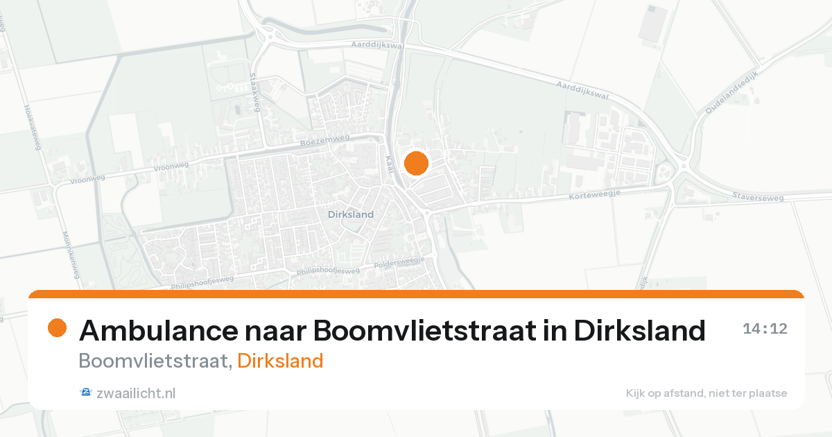 Ambulance naar Boomvlietstraat in Dirksland — 29 jun 2026