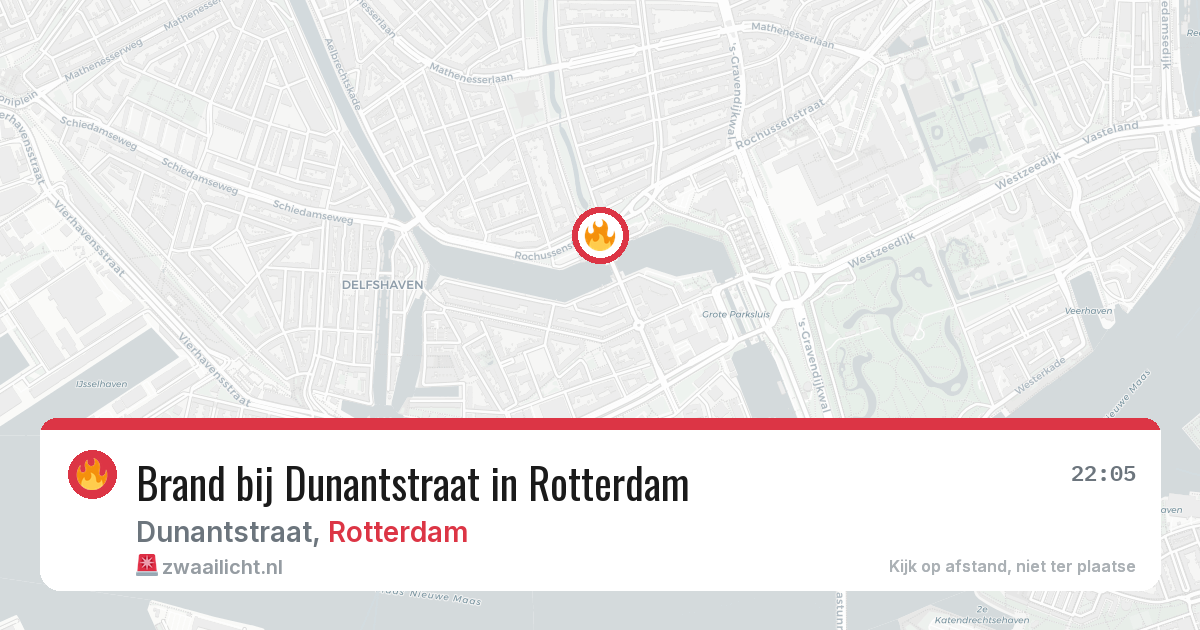 Brand bij Dunantstraat in Rotterdam — 8 mrt 2026