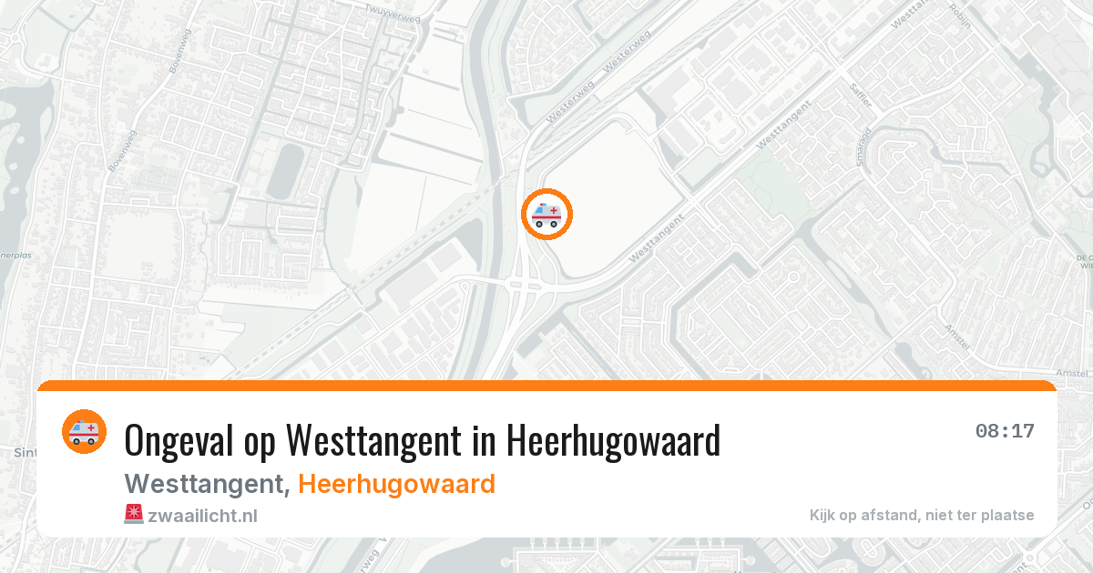 Ongeval op Westtangent in Heerhugowaard — 30 jan 2026