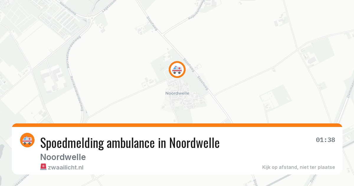 Spoedmelding ambulance in Noordwelle — 23 jul 2026