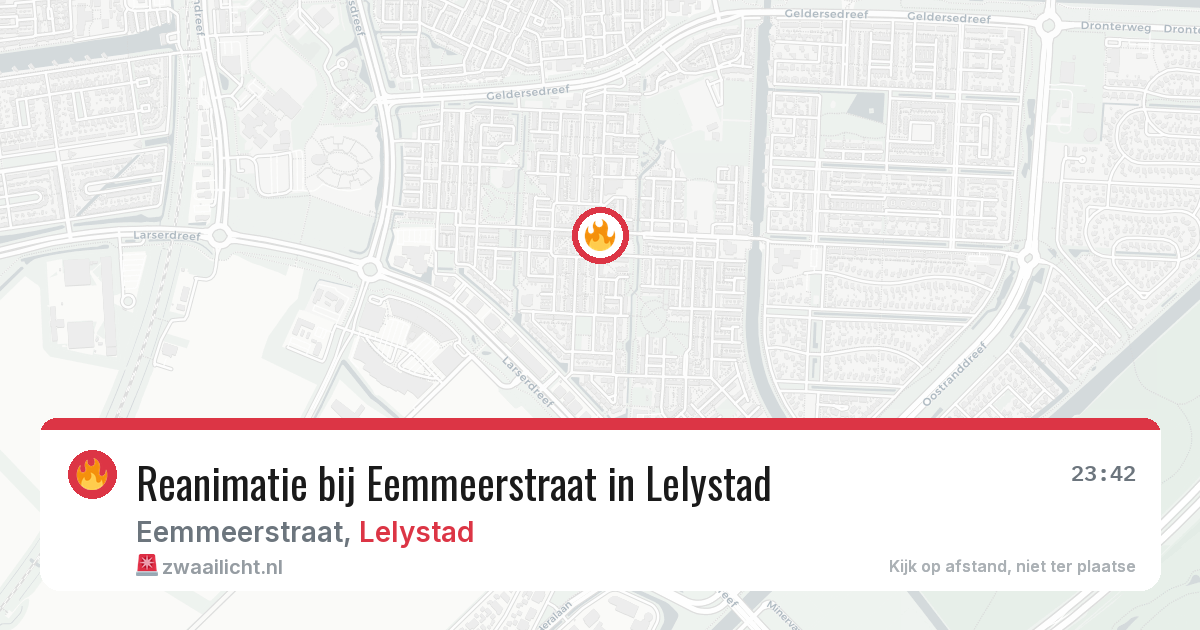 Reanimatie bij Eemmeerstraat in Lelystad — 22 jan 2026