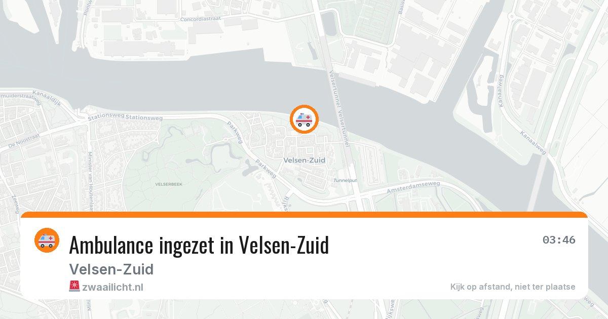 Ambulance ingezet in Velsen-Zuid — 14 jun 2026