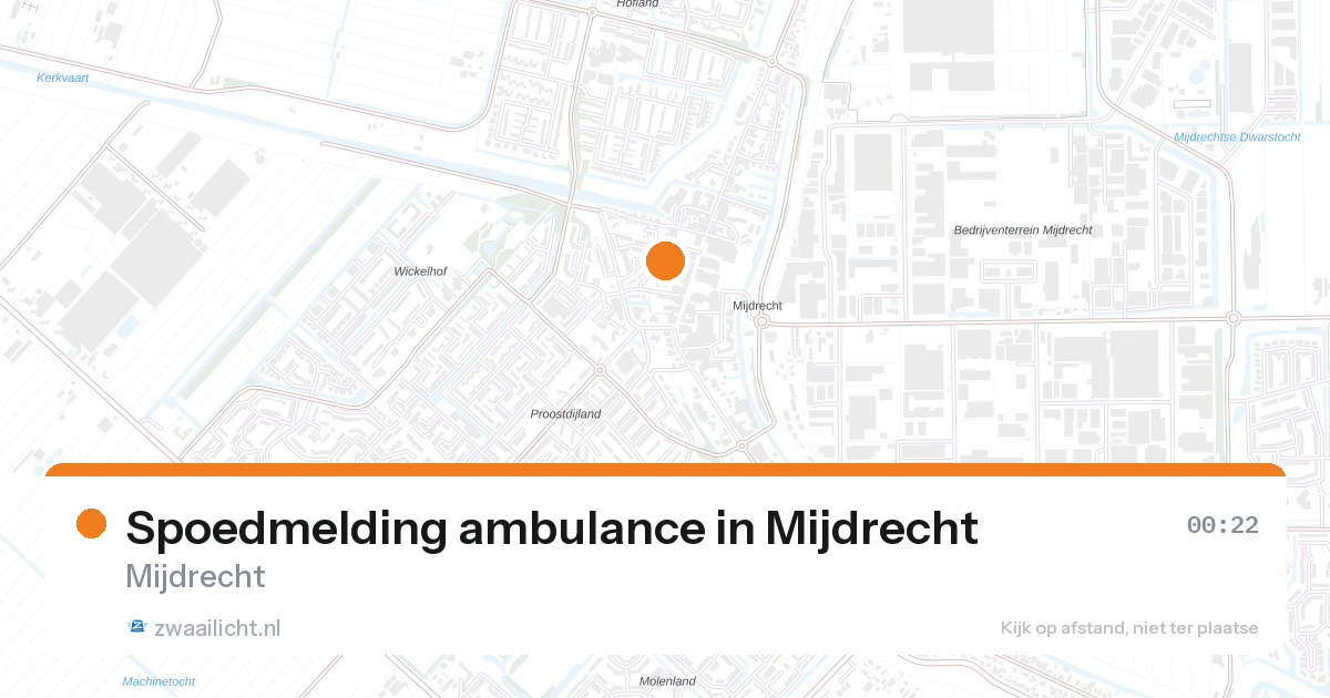 Spoedmelding ambulance in Mijdrecht — 31 jan 2026