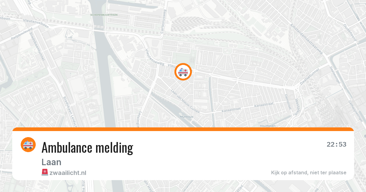 Ambulance melding — 6 jul 2026