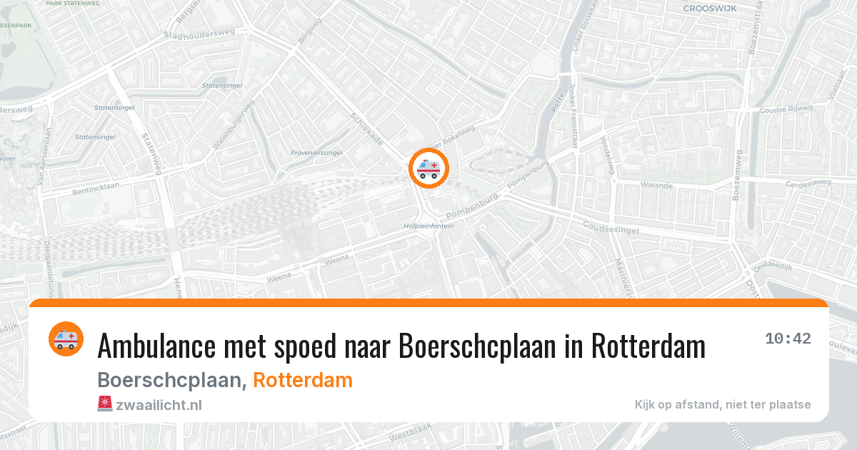 Ambulance met spoed naar Boerschcplaan in Rotterdam — 5 jul 2026