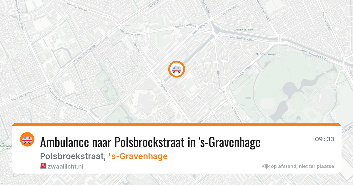 Ambulance naar Polsbroekstraat in 's-Gravenhage — 20 jun 2026