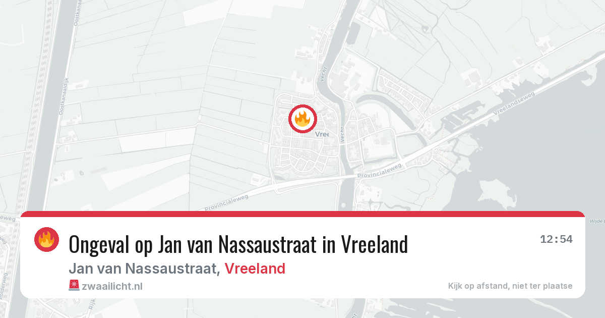Ongeval op Jan van Nassaustraat in Vreeland — 7 jun 2026