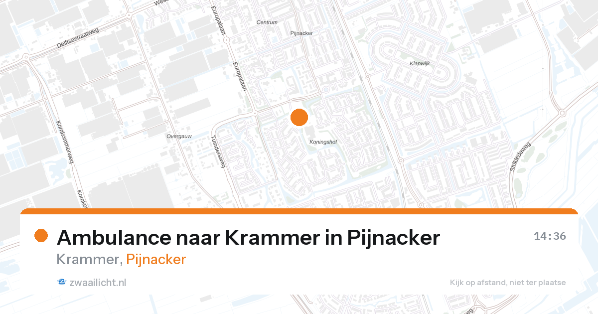 Ambulance naar Krammer in Pijnacker — 25 feb 2026