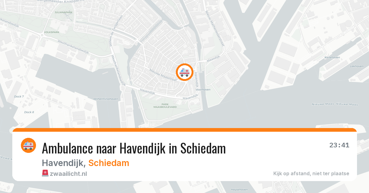 Ambulance naar Havendijk in Schiedam — 28 jan 2026