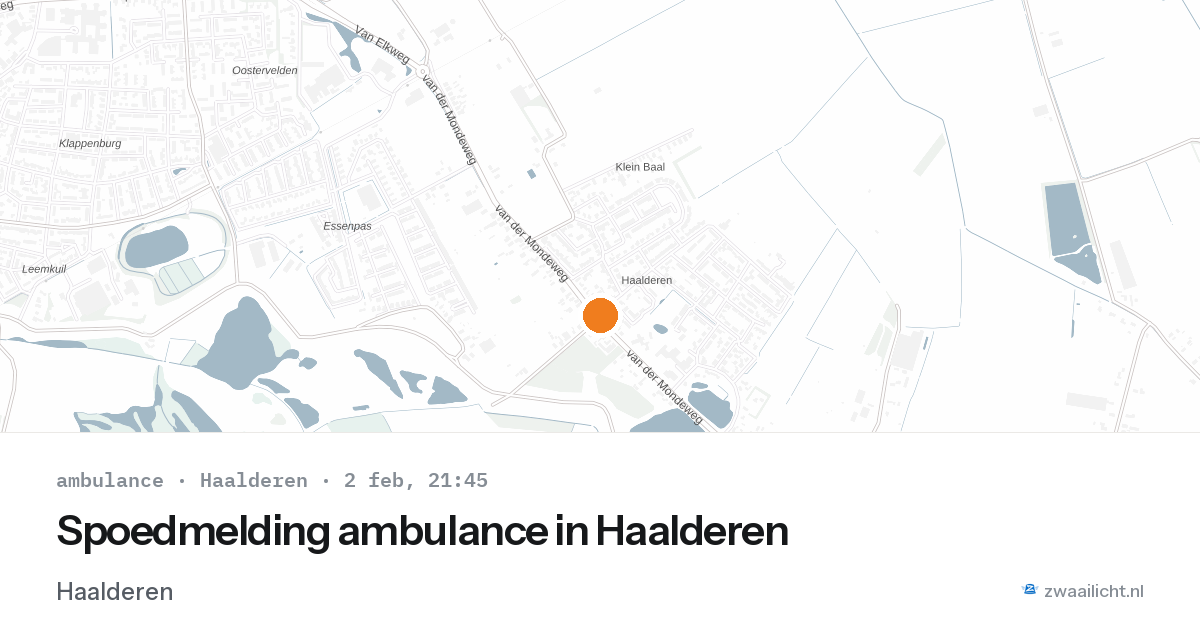 Spoedmelding ambulance in Haalderen — 2 feb 2026