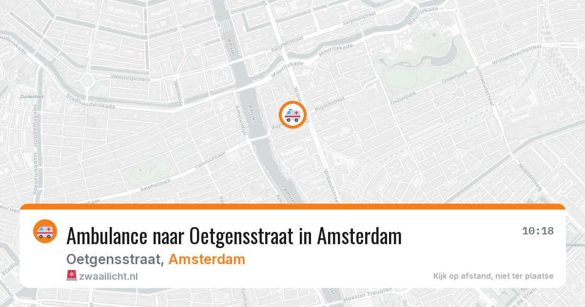 Ambulance naar Oetgensstraat in Amsterdam — 21 mei 2026