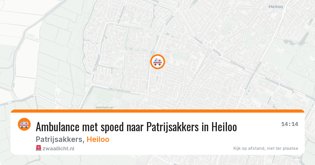 Ambulance met spoed naar Patrijsakkers in Heiloo — 7 jul 2026