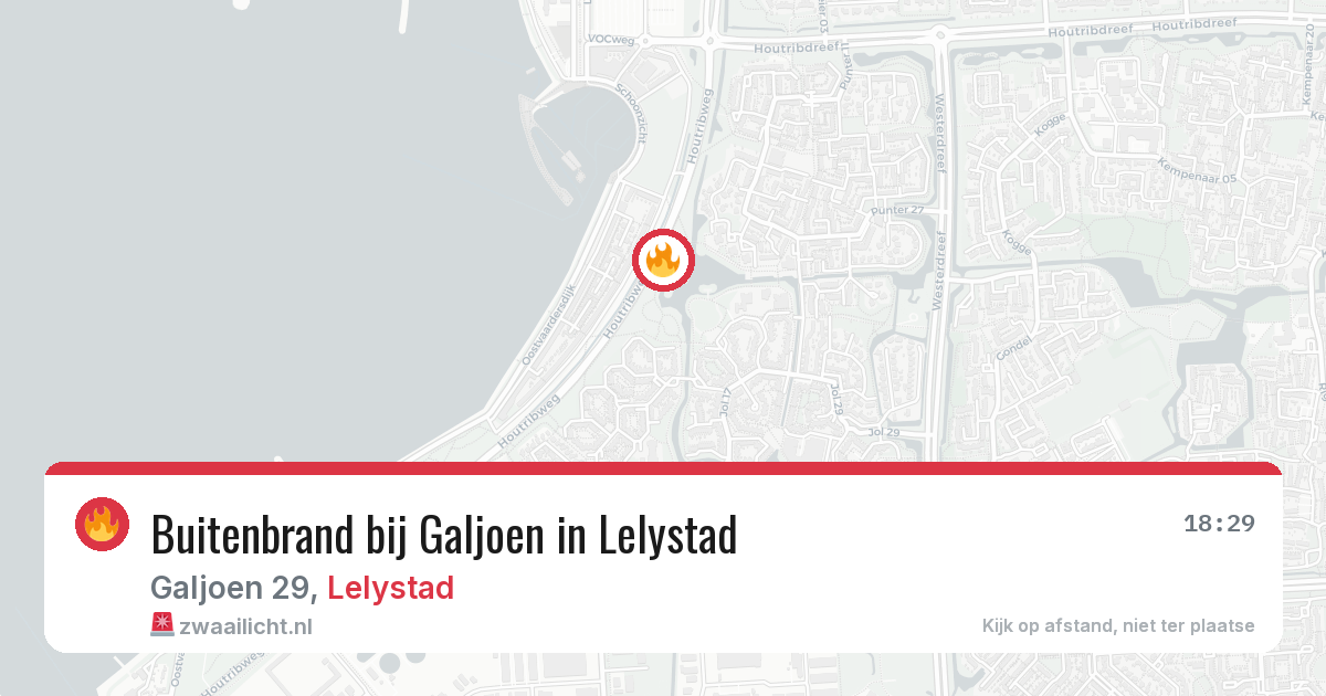 Buitenbrand bij Galjoen in Lelystad — 27 jun 2026