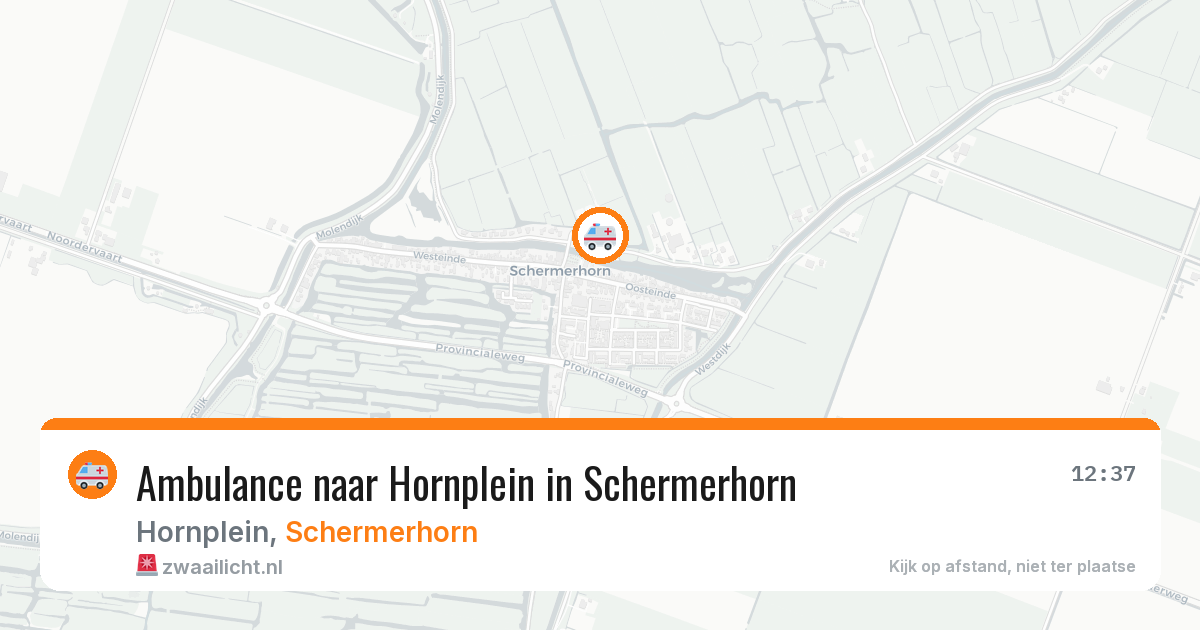 Ambulance naar Hornplein in Schermerhorn — 7 aug 2026