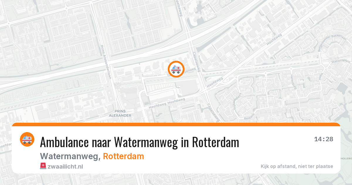 Ambulance naar Watermanweg in Rotterdam — 7 jun 2026