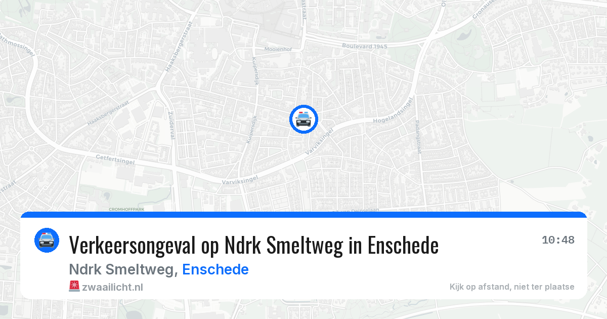 Verkeersongeval op Ndrk Smeltweg in Enschede — 30 jun 2026
