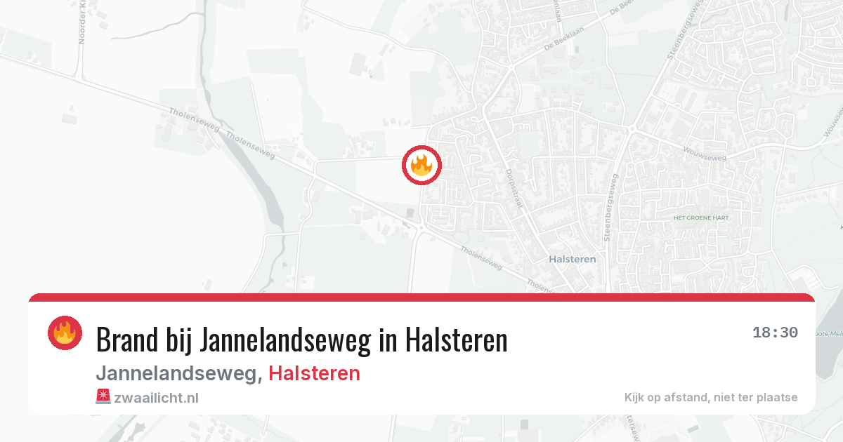 Brand bij Jannelandseweg in Halsteren — 2 jul 2026
