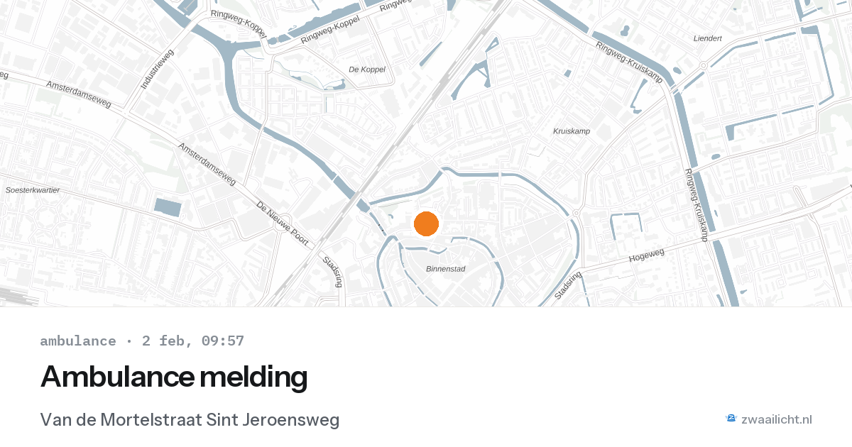 Ambulance melding — 2 feb 2026