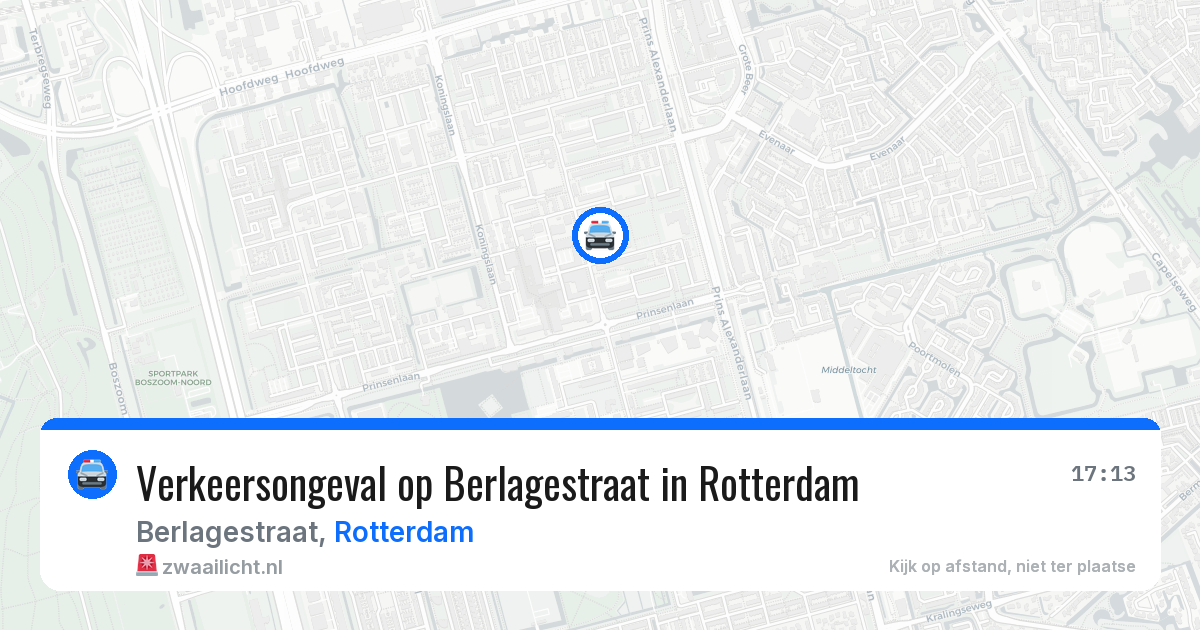Verkeersongeval op Berlagestraat in Rotterdam — 14 apr 2026