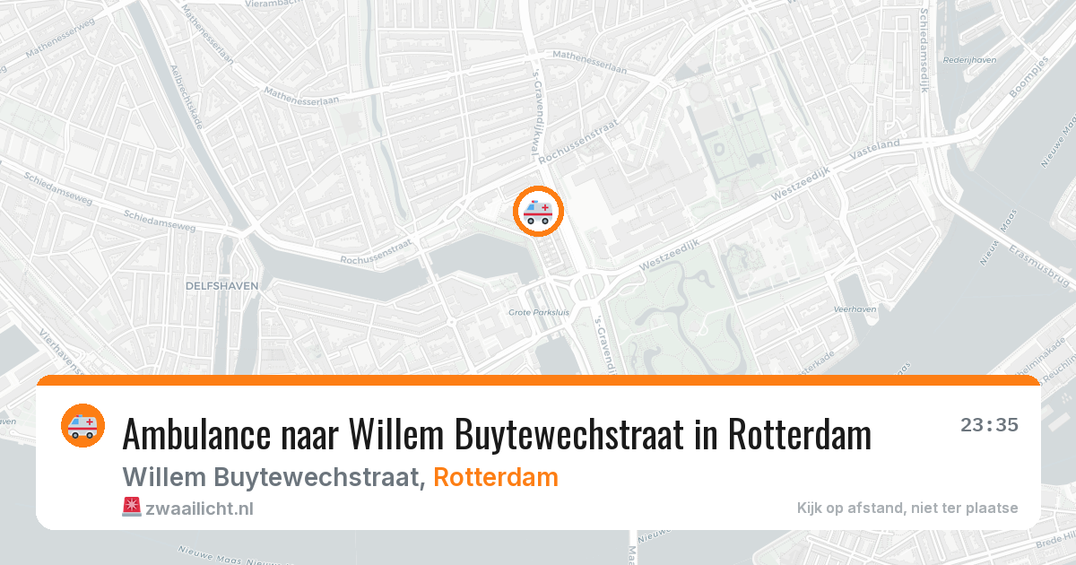 Ambulance naar Willem Buytewechstraat in Rotterdam — 10 apr 2026