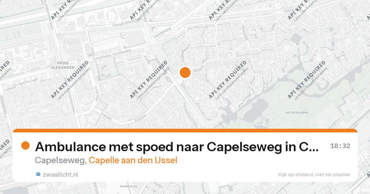 Ambulance met spoed naar Capelseweg in Capelle aan den IJssel — 26 aug 2026