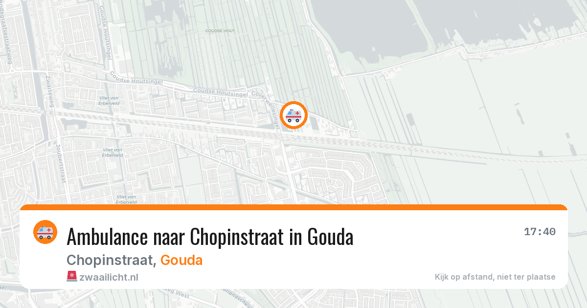 Ambulance naar Chopinstraat in Gouda — 6 jun 2026