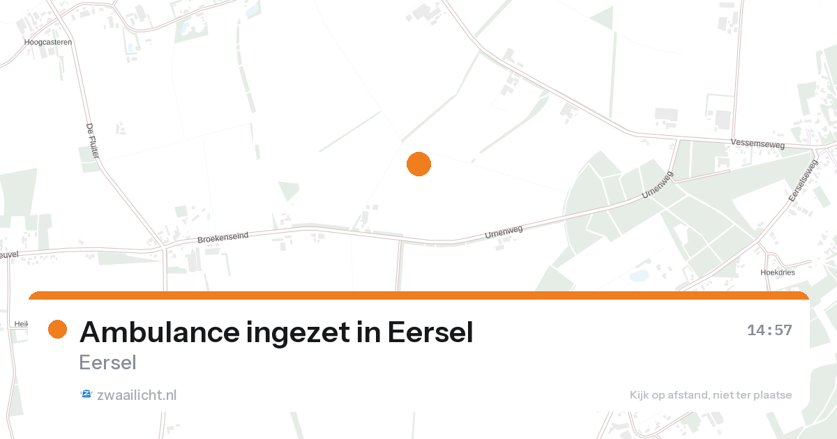 Ambulance ingezet in Eersel — 25 aug 2026