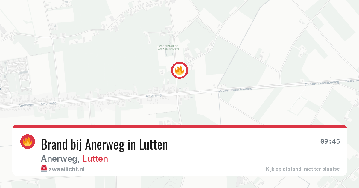 Brand bij Anerweg in Lutten — 28 jul 2026