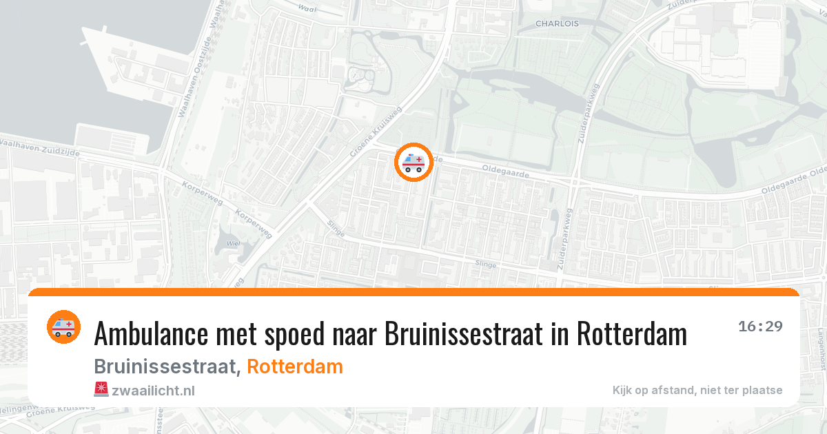 Ambulance met spoed naar Bruinissestraat in Rotterdam — 7 apr 2026