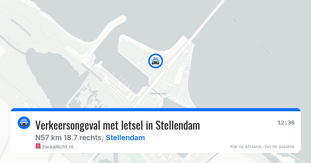 Verkeersongeval met letsel in Stellendam — 13 aug 2026