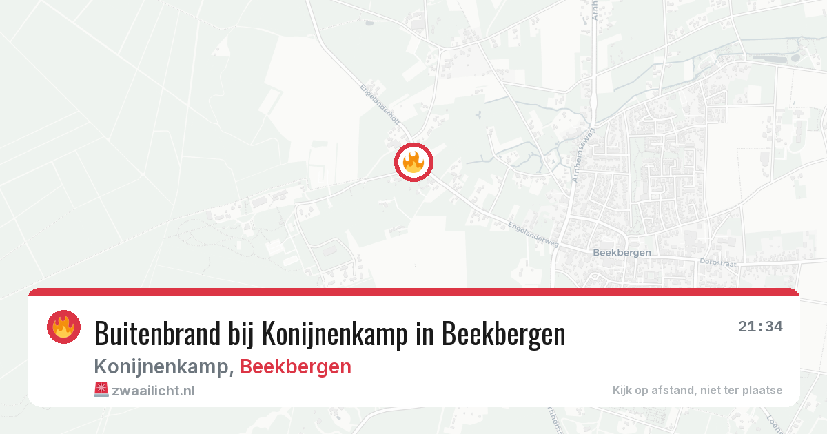 Buitenbrand bij Konijnenkamp in Beekbergen — 5 mei 2026