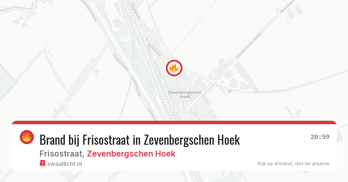 Brand bij Frisostraat in Zevenbergschen Hoek — 14 apr 2026