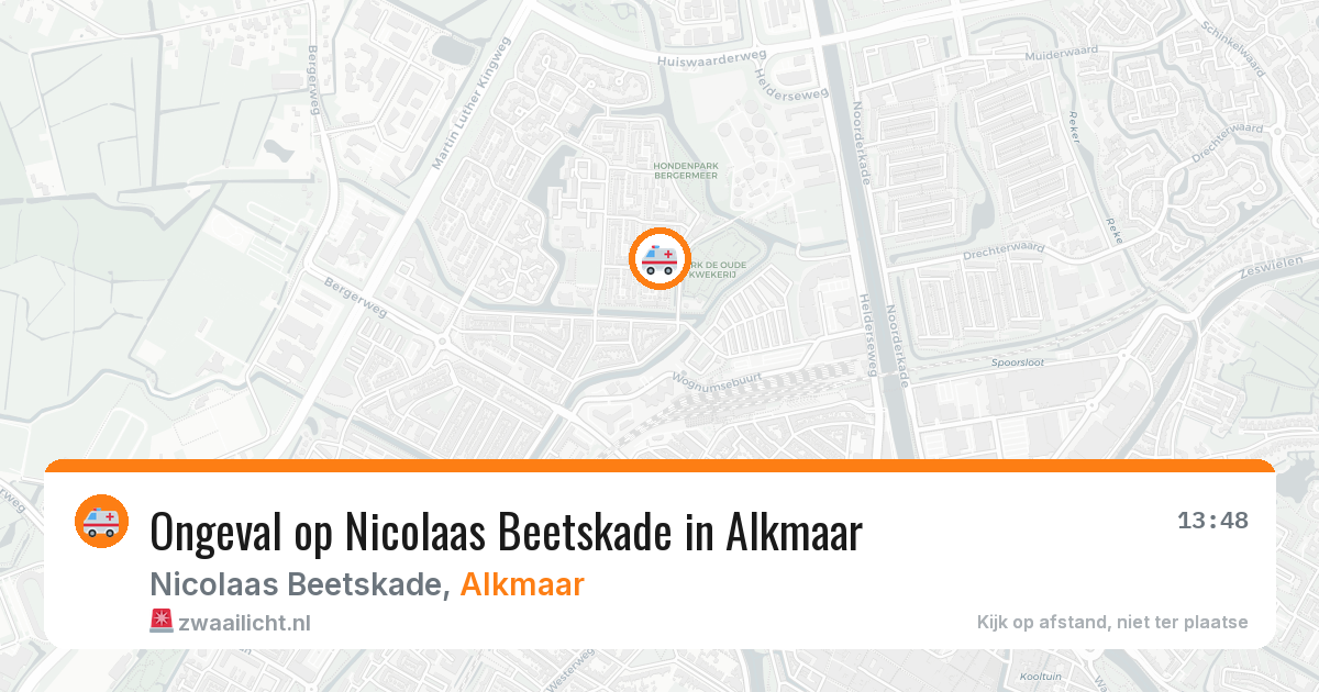 Ongeval op Nicolaas Beetskade in Alkmaar — 10 feb 2026